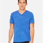 Unisex Textured Jersey V-Neck Tee