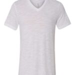 Unisex Textured Jersey V-Neck Tee
