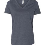 Women's Relaxed Heather CVC V-Neck Tee