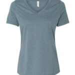 Women's Relaxed Heather CVC V-Neck Tee