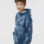 Youth Midweight Tie-Dyed Hooded Sweatshirt