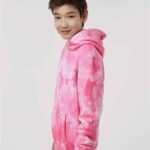 Youth Midweight Tie-Dyed Hooded Sweatshirt