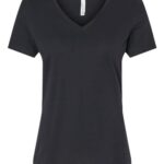 Women's Relaxed Heather CVC V-Neck Tee