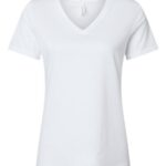 Women's Relaxed Heather CVC V-Neck Tee