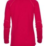Women's Solid Preppy Patch Long Sleeve T-Shirt