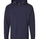 Unisex Garment-Dyed Jersey Hooded Long Sleeve T-Shirt