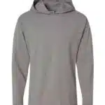 Unisex Garment-Dyed Jersey Hooded Long Sleeve T-Shirt