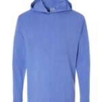 Unisex Garment-Dyed Jersey Hooded Long Sleeve T-Shirt