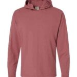 Unisex Garment-Dyed Jersey Hooded Long Sleeve T-Shirt