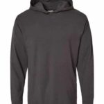 Unisex Garment-Dyed Jersey Hooded Long Sleeve T-Shirt