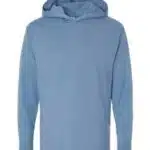 Unisex Garment-Dyed Jersey Hooded Long Sleeve T-Shirt