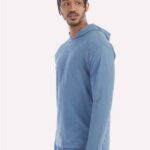 Unisex Garment-Dyed Jersey Hooded Long Sleeve T-Shirt
