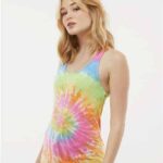 Women's Tie-Dyed Racerback Tank Top
