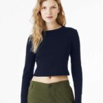 Women's Micro Rib Long Sleeve Baby Tee