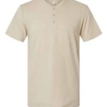 Unisex CVC Henley Tee