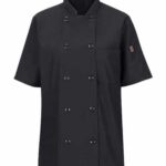 Women's Mimix™ Short Sleeve Chef Coat with OilBlok