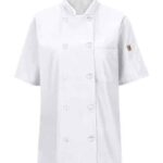 Women's Mimix™ Short Sleeve Chef Coat with OilBlok