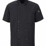 Mimix™ Short Sleeve Chef Coat with OilBlok