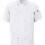 Mimix™ Short Sleeve Chef Coat with OilBlok
