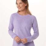 Women's Solid Preppy Patch Long Sleeve T-Shirt
