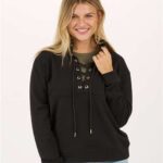 Women's Lace Up Pullover