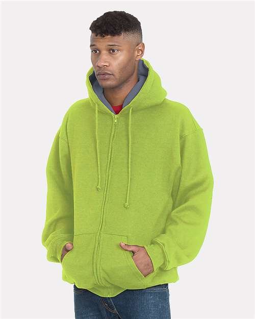 Unisex USA-Made Super Heavy Thermal Lined Full-Zip Hooded Sweatshirt