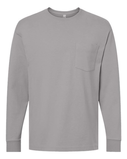 Unisex Super Heavyweight Long Sleeve Pocket Tee