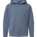 Youth Garment-Dyed Lightweight Fleece Hooded Sweatshirt