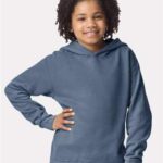 Youth Garment-Dyed Lightweight Fleece Hooded Sweatshirt
