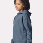 Youth Garment-Dyed Lightweight Fleece Hooded Sweatshirt