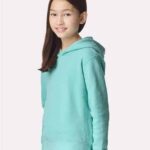 Youth Garment-Dyed Lightweight Fleece Hooded Sweatshirt