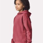 Youth Garment-Dyed Lightweight Fleece Hooded Sweatshirt