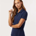 Women's Textured Stripe Polo