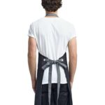 Domain Contrast Denim Bib Apron