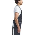 Domain Contrast Denim Bib Apron