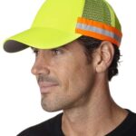 Trucker Reflector High-Visibility Constructed Cap