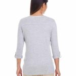 Women's Perfect Fit™ Y-Placket Convertible Sleeve Knit Top