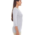 Women's Perfect Fit™ Y-Placket Convertible Sleeve Knit Top