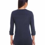 Women's Perfect Fit™ Y-Placket Convertible Sleeve Knit Top
