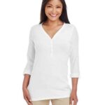 Women's Perfect Fit™ Y-Placket Convertible Sleeve Knit Top