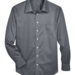 Men's Crown Collection® Solid Stretch Twill Woven Dress Shirt