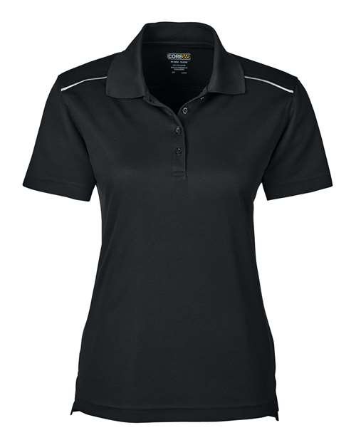 Women's Radiant Performance Piqué Polo with Reflective Piping