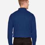 Men's CrownLux Performance® Plaited Long Sleeve Polo