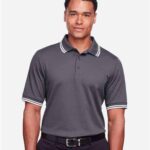 Men's CrownLux Performance® Plaited Tipped Polo