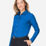 Women's CrownLux Performance® Spencer Poplin Dress Shirt