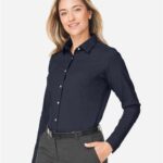 Women's CrownLux Performance® Spencer Poplin Dress Shirt