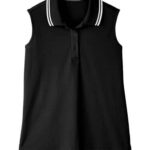 Women's CrownLux Performance® Plaited Tipped Sleeveless Polo