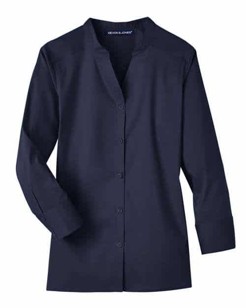 Women's Crown Collection® Stretch Broadcloth Three-Quarter Sleeve Blouse