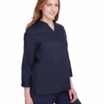 Women's Crown Collection® Stretch Broadcloth Three-Quarter Sleeve Blouse