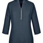 Women's Perfect Fit™ Three-Quarter Sleeve Crepe Tunic